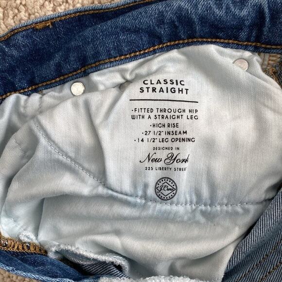 J Crew High-rise '90s classic straight-fit jean in Vesey Street Wash Size - Picture 7 of 12